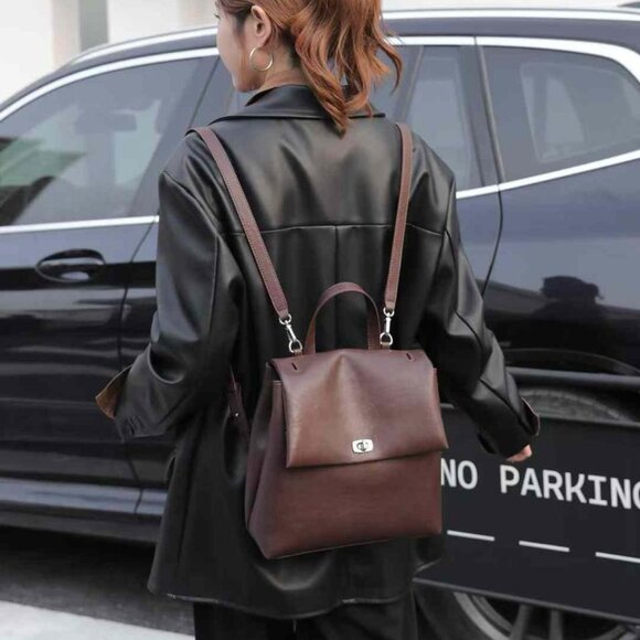 Timeless Leather Backpack Urban Elegance main image 9